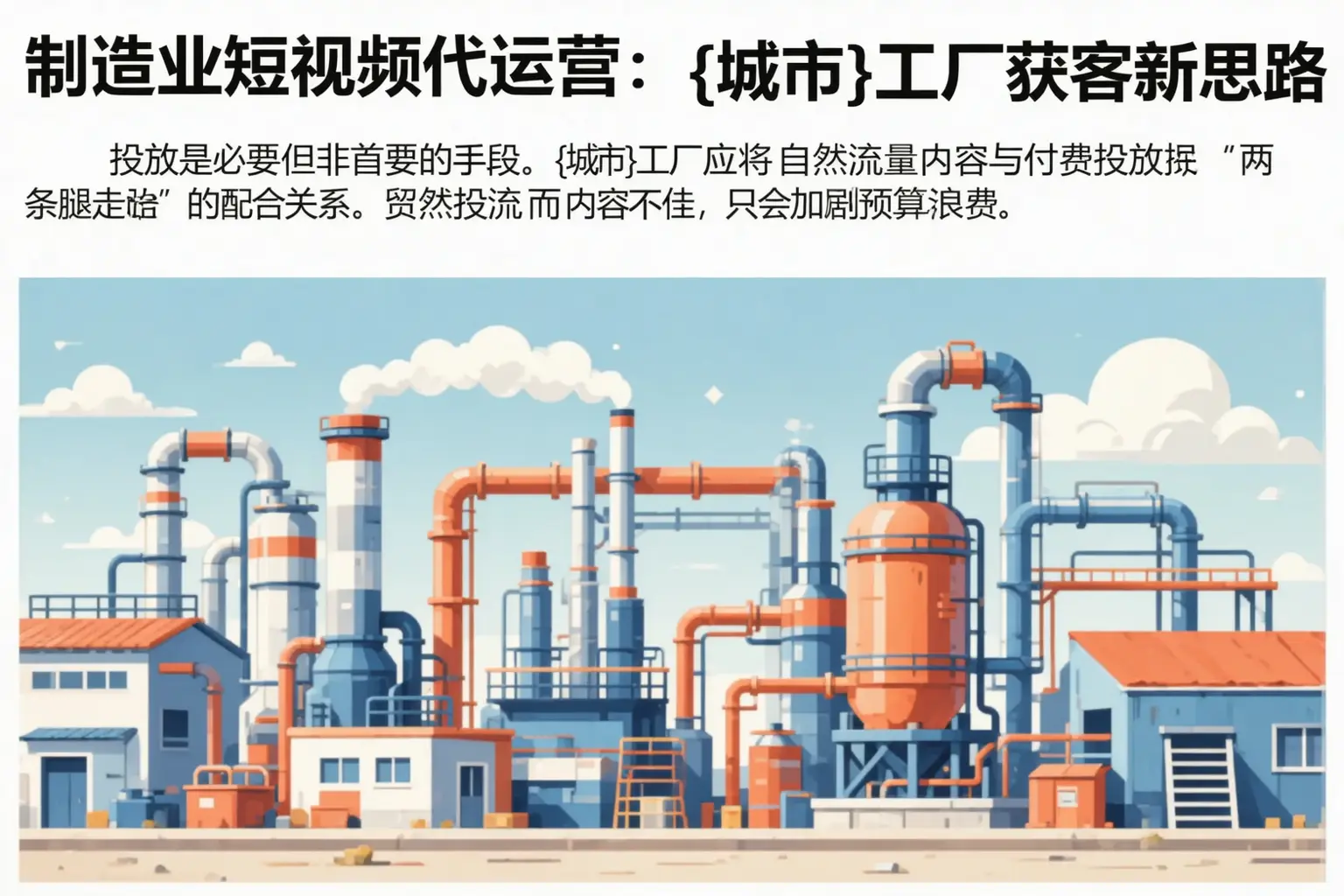 制造业短视频代运营:玉树市工厂获客新思路